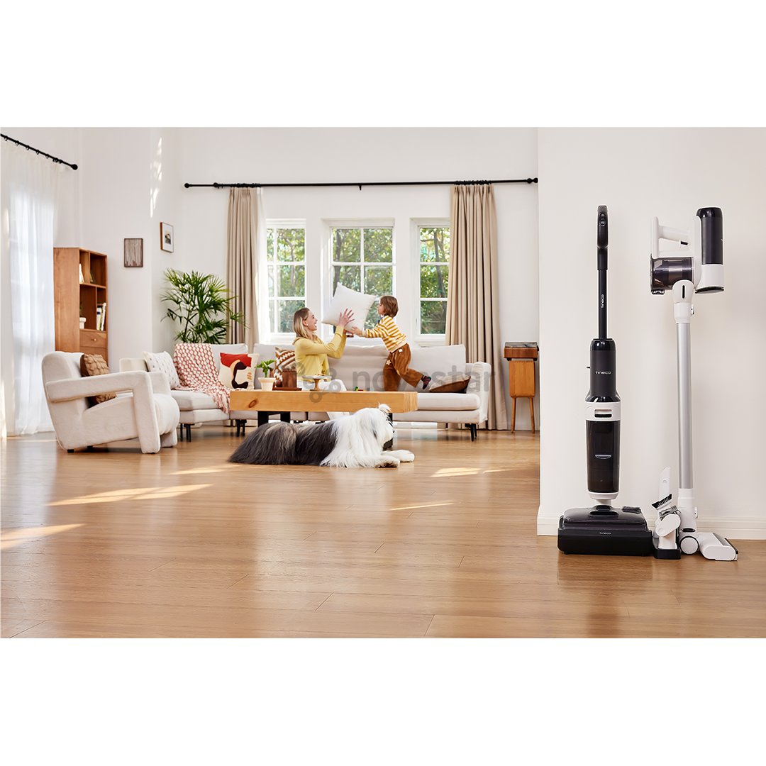Belaidis plaunantis siurblys Tineco Switch S6 Stretch Plus, baltas/juodas