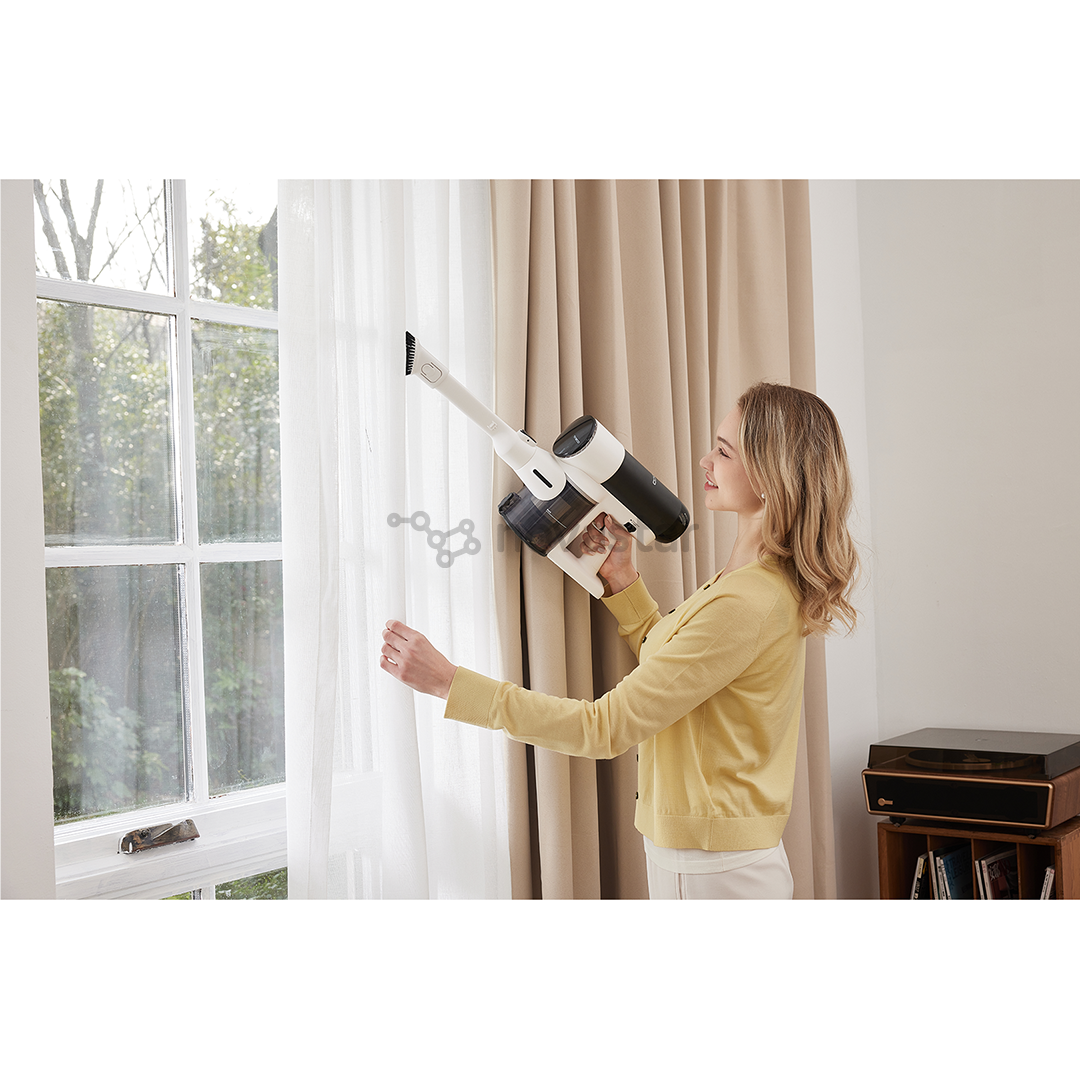 Belaidis plaunantis siurblys Tineco Switch S6 Stretch Plus, baltas/juodas