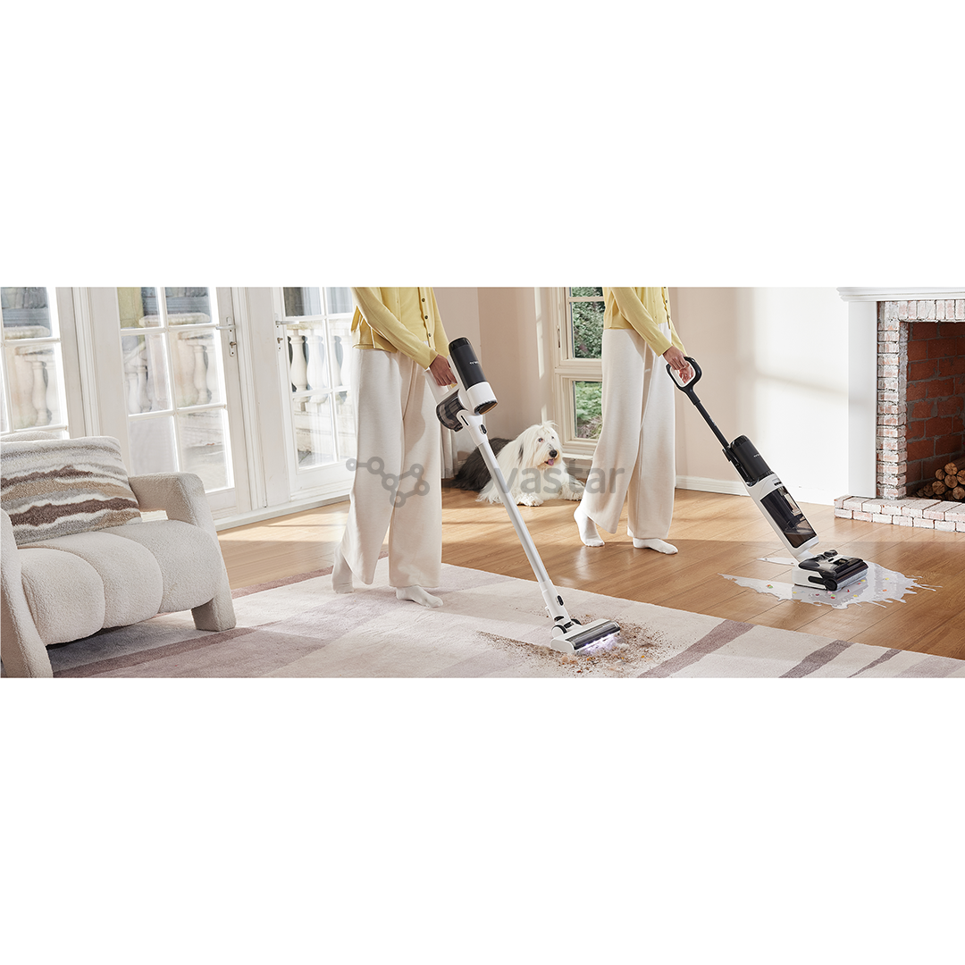 Belaidis plaunantis siurblys Tineco Switch S6 Stretch Plus, baltas/juodas