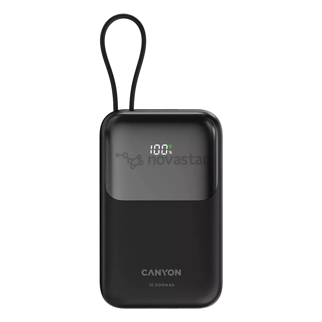 Canyon OnPower 101, 10 000 mAh, juoda - Išorinė baterija