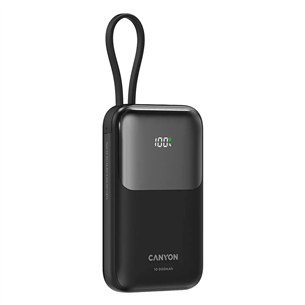 Canyon OnPower 101, 10 000 мАч, черный - Внешний аккумулятор