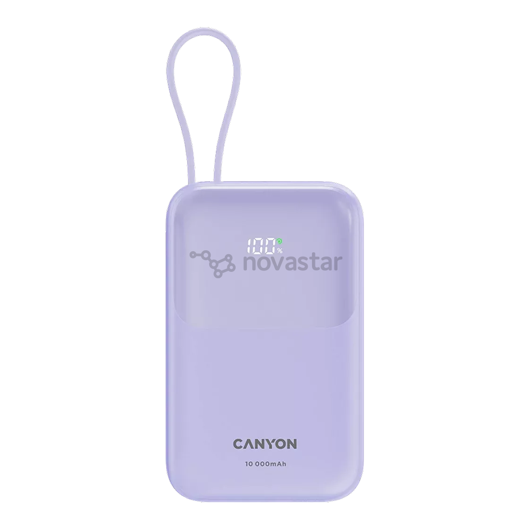 Canyon OnPower 101, 10 000 мАч, сиреневый - Внешний аккумулятор