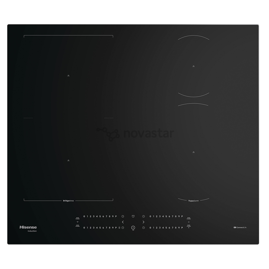 Hisense, plotis 59.5 cm, be rėmelio, juoda - Įmontuojama indukcinė kaitlentė