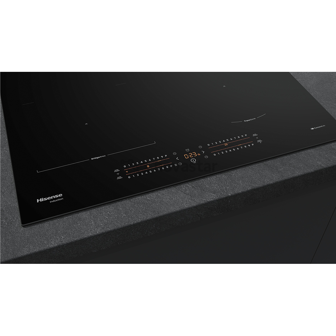 Hisense, plotis 59.5 cm, be rėmelio, juoda - Įmontuojama indukcinė kaitlentė