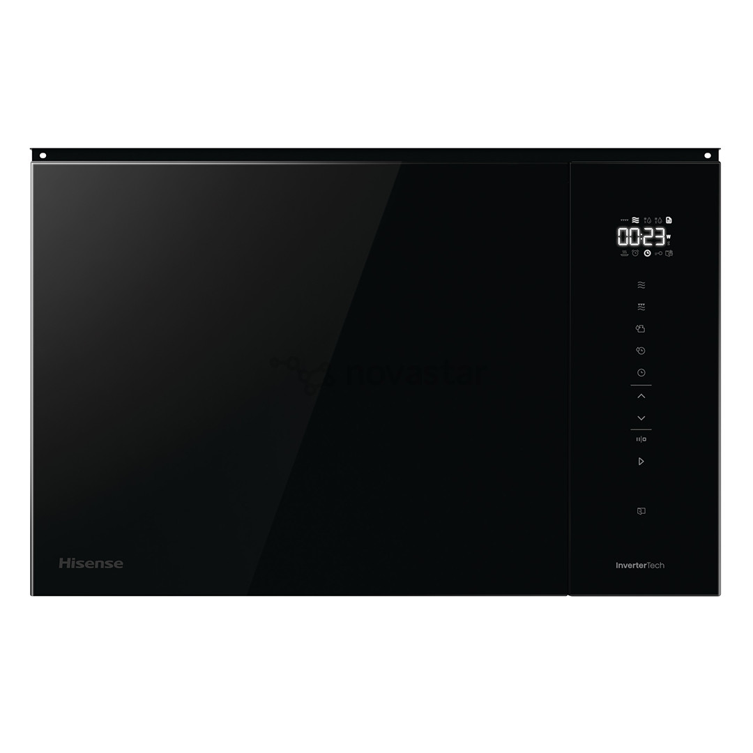 Hisense, 25 L, 1450 W, juoda - Įmontuojama mikrobangų krosnelė su griliu