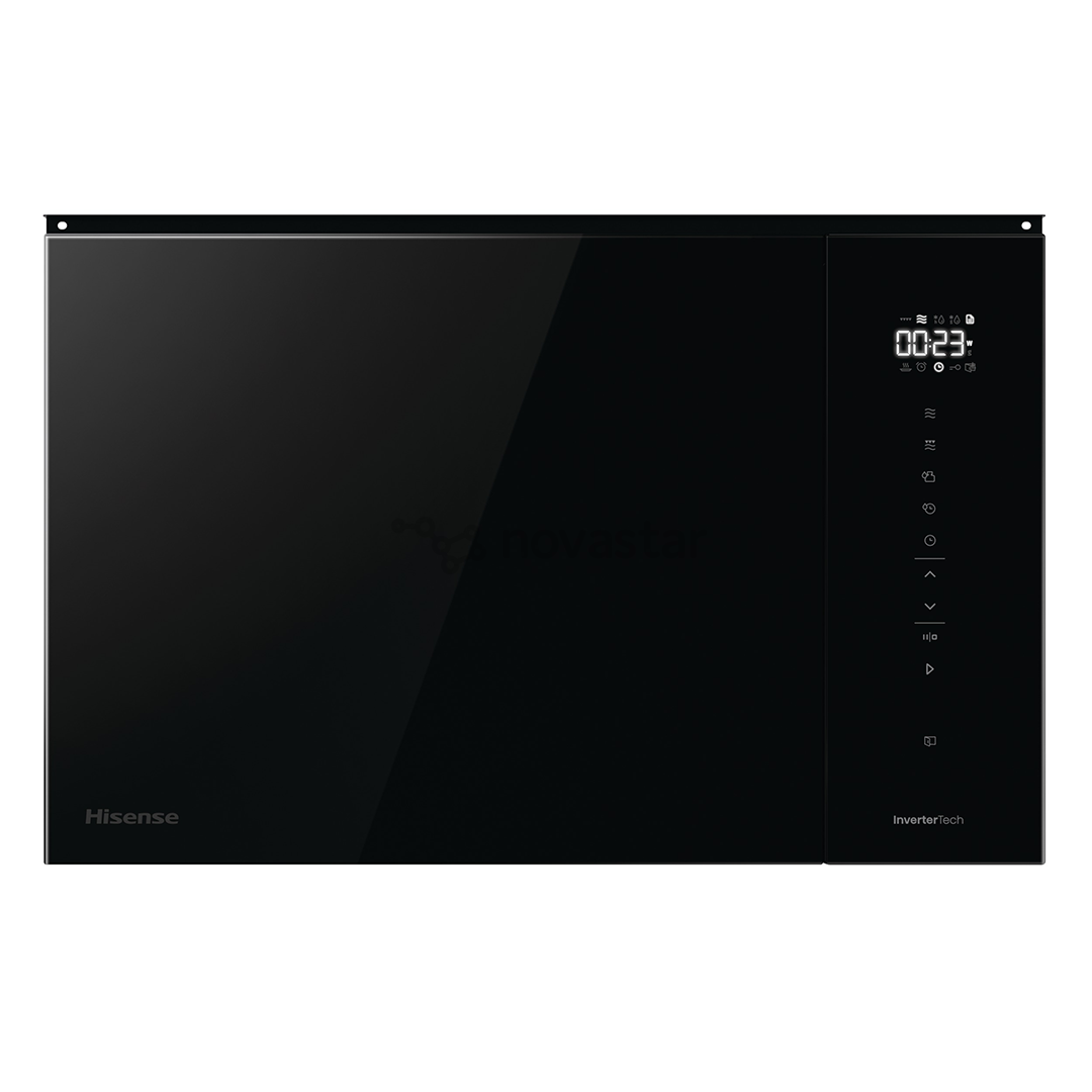 Hisense, 25 L, 1450 W, black - Built-in microwave oven with grill