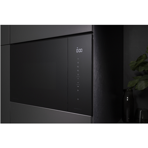 Hisense, 25 L, 1450 W, black - Built-in microwave oven with grill