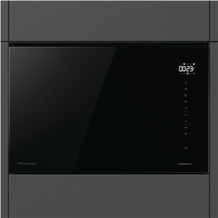 Hisense, 25 L, 1450 W, juoda - Įmontuojama mikrobangų krosnelė su griliu