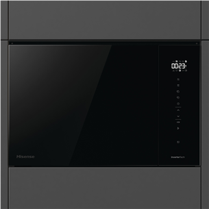 Hisense, 25 L, 1450 W, black - Built-in microwave oven with grill