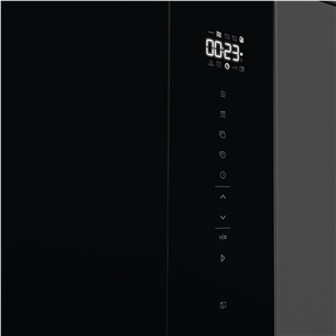 Hisense, 25 L, 1450 W, juoda - Įmontuojama mikrobangų krosnelė su griliu