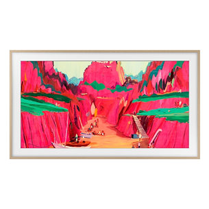 Samsung The Frame, 65'', teak - Customizable TV frame