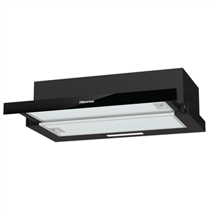Hisense, 450 m³/val., plotis 60 cm, juodas - Įmontuojamas gartraukis MH6TL2MB