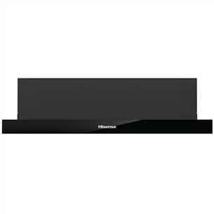 Hisense, 450 m³/h, width 60 cm, black - Built-in cooker hood