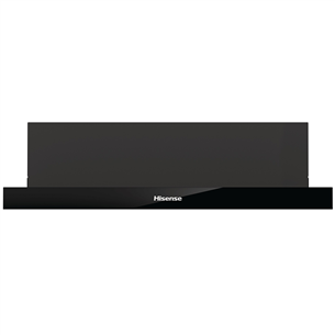 Hisense, 450 m³/val., plotis 60 cm, juodas - Įmontuojamas gartraukis
