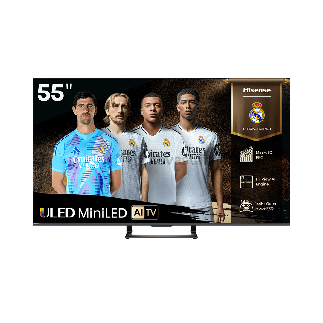 Hisense U7Q, 55'', 4K UHD, Mini LED, black - TV