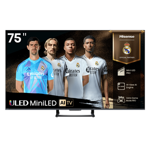 Hisense U7Q, 75'', 4K UHD, Mini LED, black - TV 75U7Q