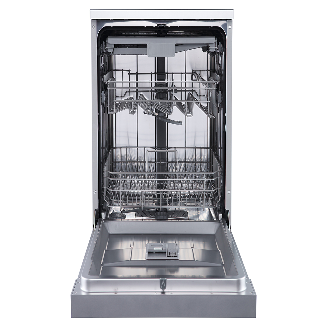 Hisense, 11 place settings, width 44,8 cm, grey - Free standing dishwasher