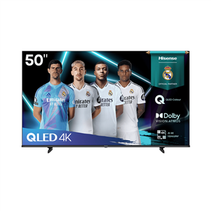 Hisense E7Q, 50'', 4K UHD, QLED, черный - Телевизор