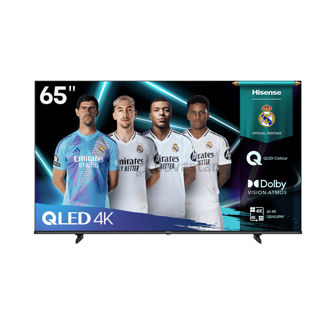 Hisense E7Q, 65'', 4K UHD, QLED, juodas - Televizorius