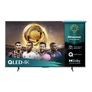 Hisense E7Q PRO, 55'', 4K UHD, QLED, black - TV 55E7QPRO
