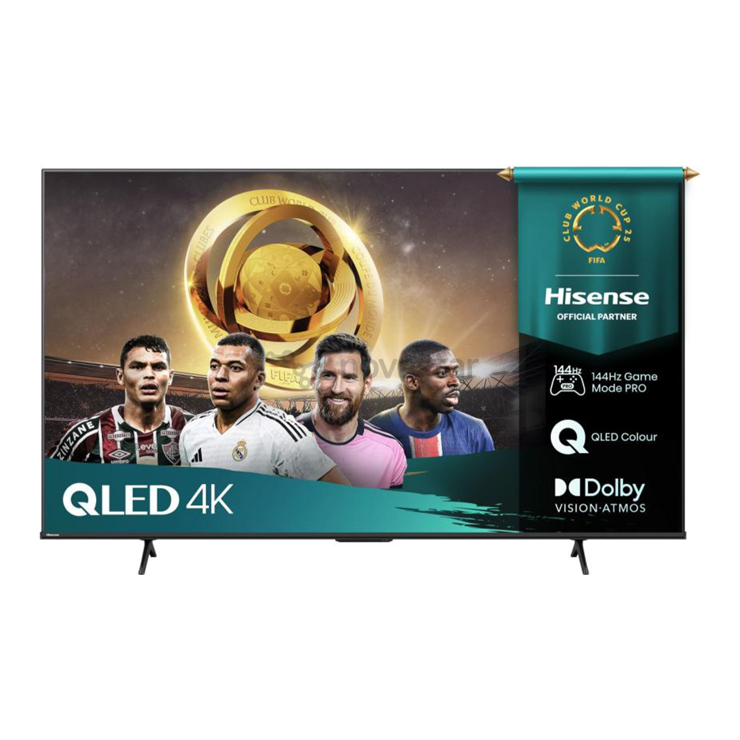 Hisense E7Q PRO, 55'', 4K UHD, QLED, black - TV