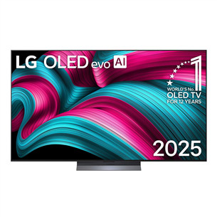 LG OLED evo AI C5, 65'', 4K UHD, OLED, черный - Телевизор OLED65C52LA.AEU