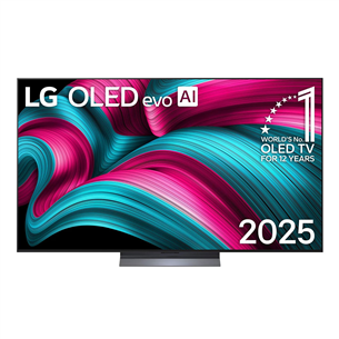LG OLED evo AI C5, 65'', 4K UHD, OLED, black - TV OLED65C52LA.AEU