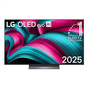 LG OLED evo AI C5, 55'', 4K UHD, OLED, черный - Телевизор OLED55C52LA.AEU