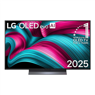 LG OLED evo AI C5, 48'', 4K UHD, OLED, черный - Телевизор OLED48C52LA.AEU