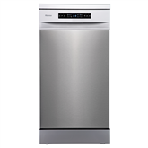 Hisense, 10 place settings, width 44.8 cm, grey - Free standing dishwasher