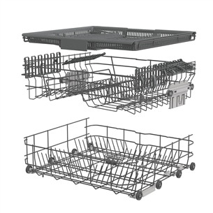 Hisense, 16 комплектов посуды, ширина 60 см, серый - Отдельностоящая посудомоечная машина