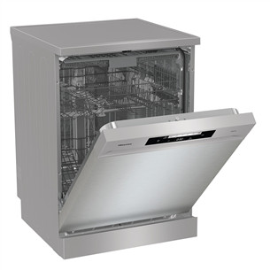 Hisense, 16 комплектов посуды, ширина 60 см, серый - Отдельностоящая посудомоечная машина