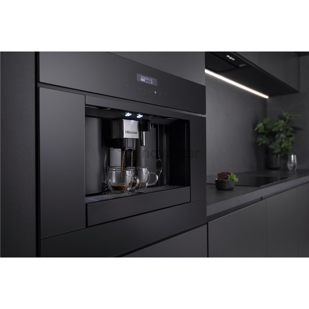 Hisense, черный - Интегрируемая кофемашина
