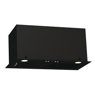 Hisense, 650 m³/val., plotis 60 cm, juodas - Įmontuojamas gartraukis