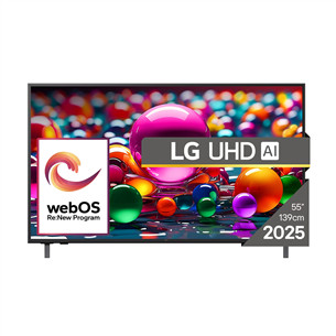 LG UHD AI UA75, 55'', 4K UHD, LED LCD, черный - Телевизор 55UA75003LA.AEU