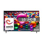 LG UHD AI UA75, 55'', 4K UHD, LED LCD, juodas - Televizorius