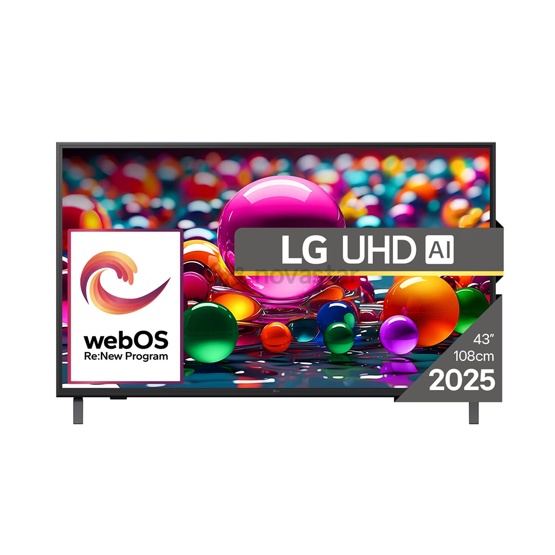 LG UHD AI UA75, 43'', 4K UHD, LED LCD, juodas - Televizorius