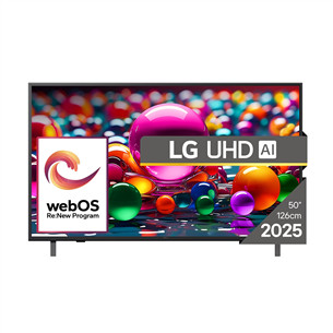 LG UHD AI UA75, 50'', 4K UHD, LED LCD, juodas - Televizorius 50UA75003LA.AEU