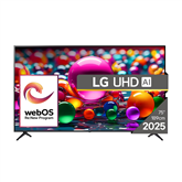 LG UHD AI UA75, 75'', 4K UHD, LED LCD, juodas - Televizorius