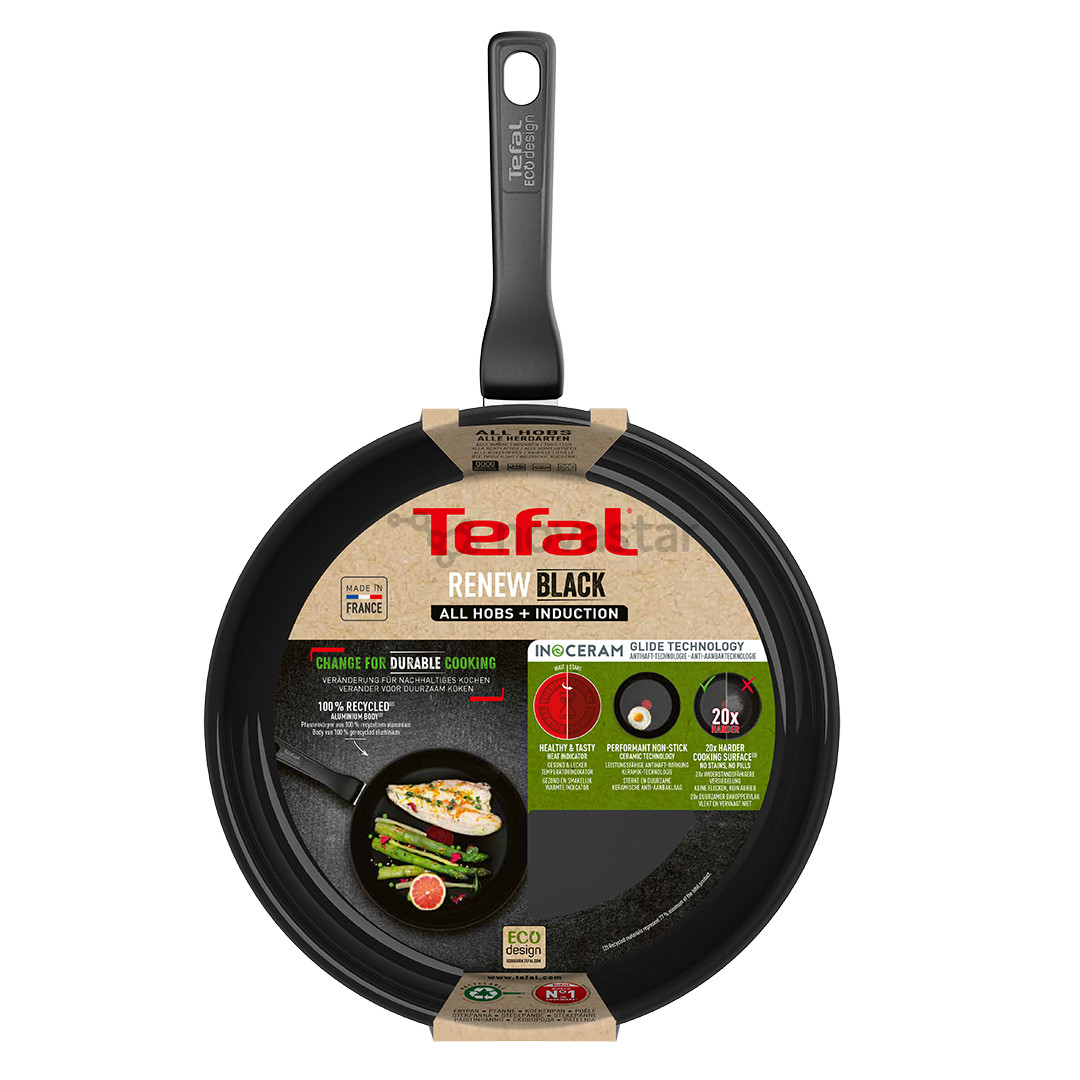 Tefal Renew, 28 cm, juoda - Keptuvė