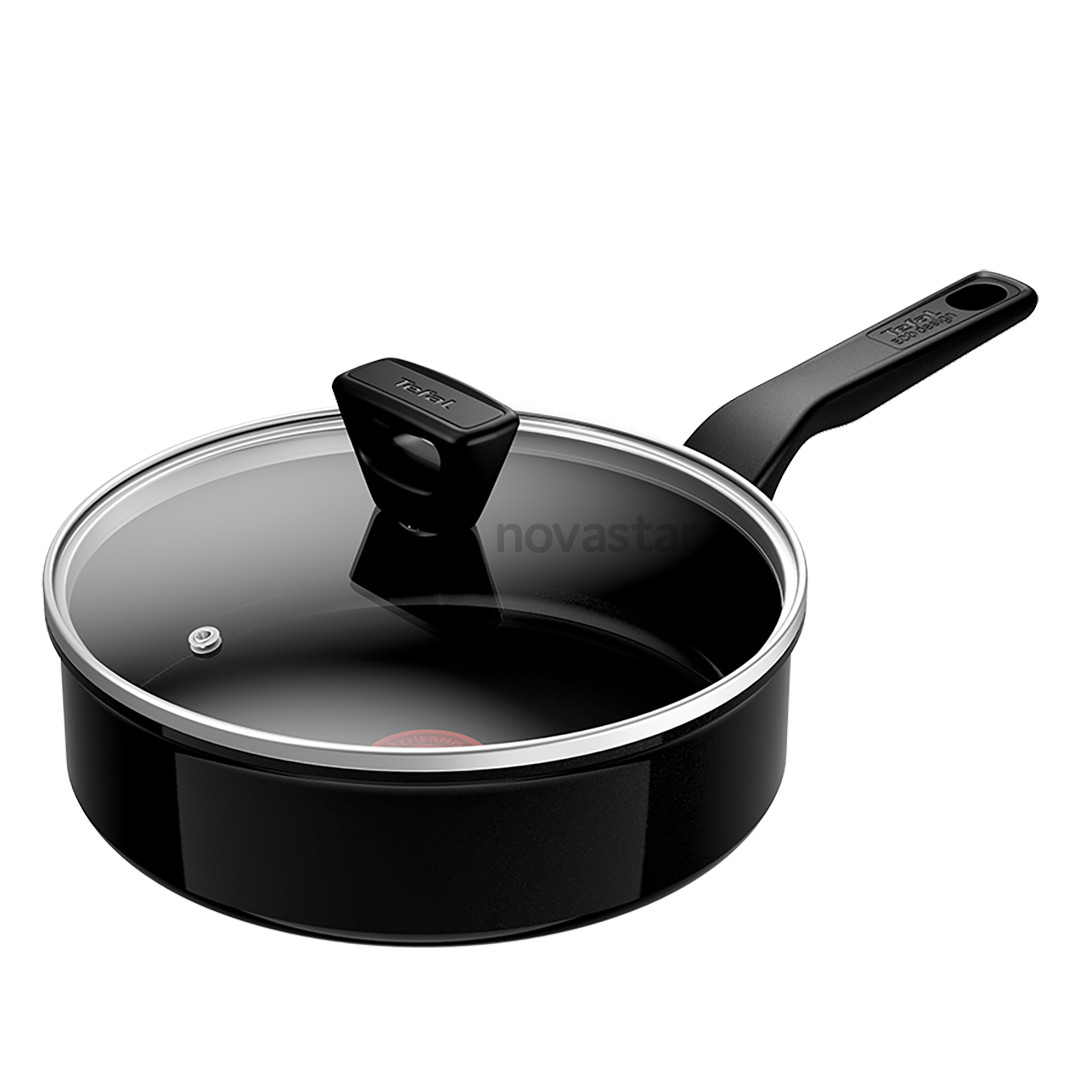 Tefal Renew, 24 см, черный - Сотейник