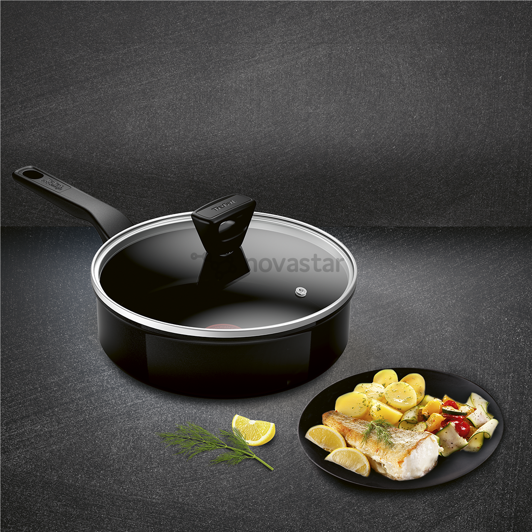 Tefal Renew, 24 cm, black - Sauté pan