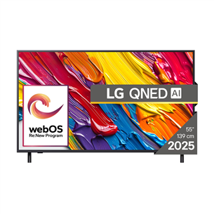 LG QNED82 AI, 55'', 4K UHD, QNED, black - TV 55QNED82A3B.AEU