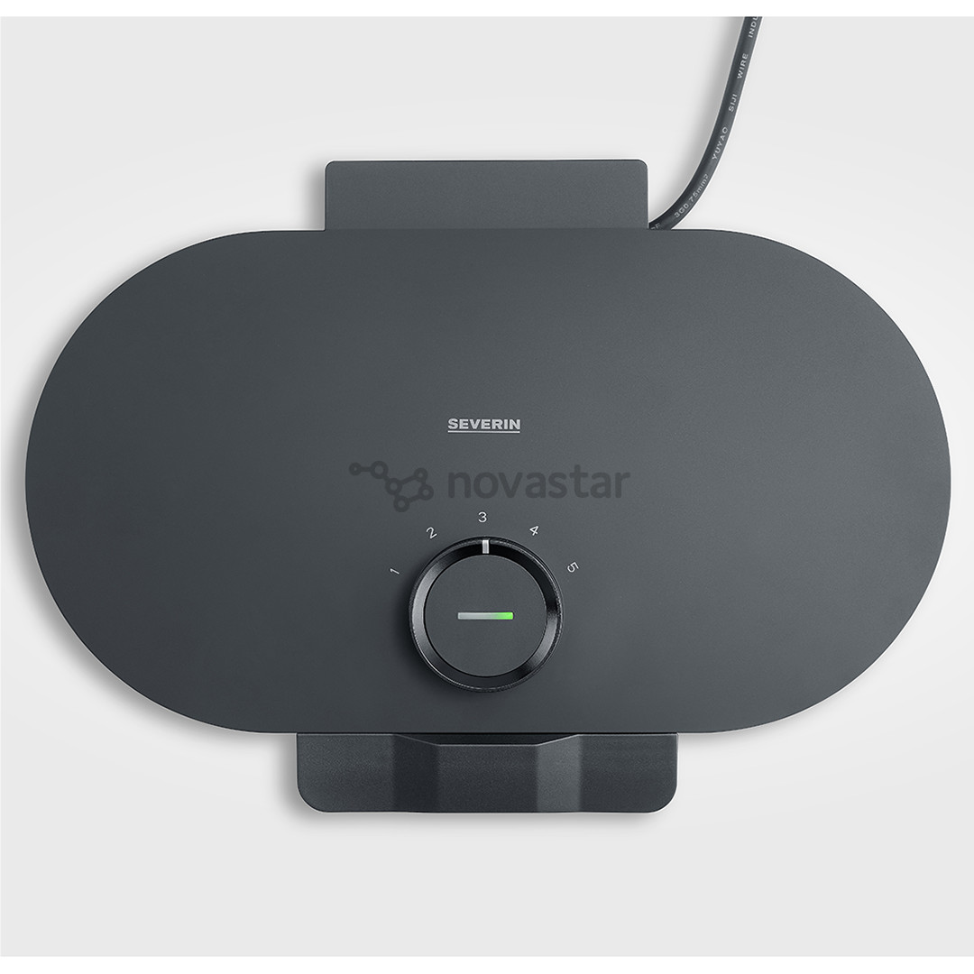Severin, 1200 W, black - Waffle maker
