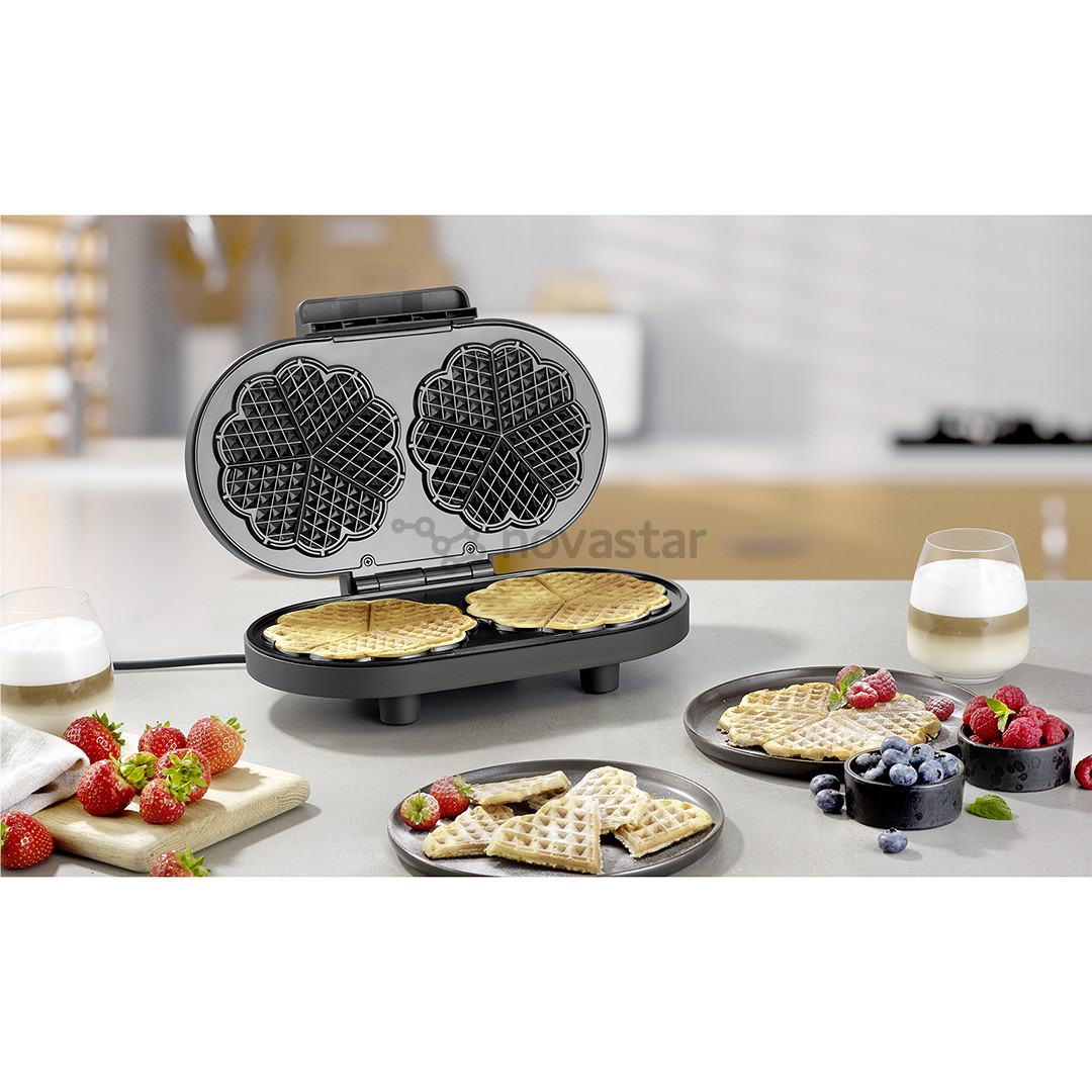 Severin, 1200 W, black - Waffle maker