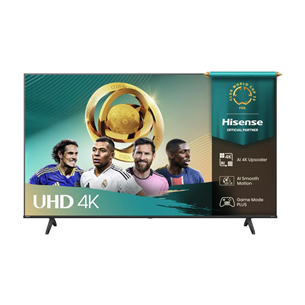 Hisense A6Q, 43'', 4K UHD, LED LCD, juodas - Televizorius 43A6Q