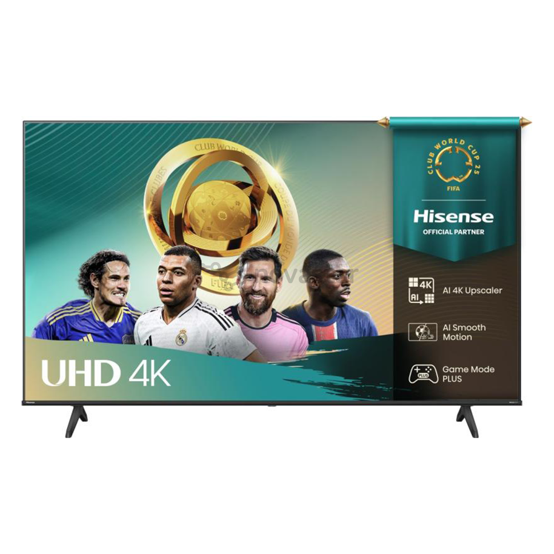 Hisense A6Q, 50'', 4K UHD, LED LCD, juodas - Televizorius