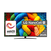 LG NANO81 AI, 75'', LED LCD, NanoCell, black - TV