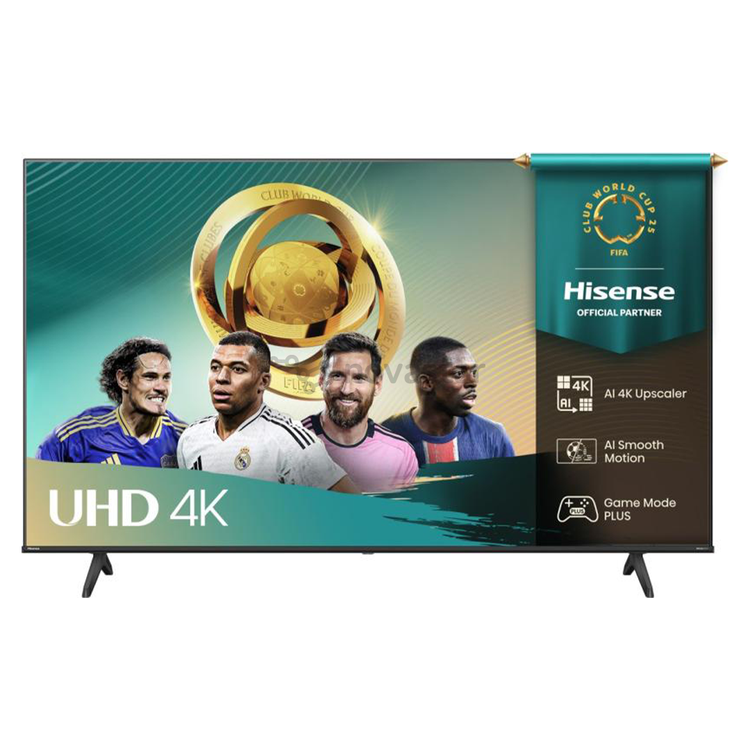Hisense A6Q, 75'', 4K UHD, LED LCD, juodas - Televizorius