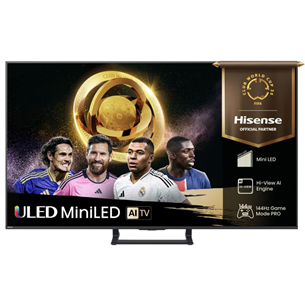 Hisense E8Q, 75'', 4K UHD, ULED, Mini LED, black - TV 75E8Q